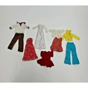 Vintage Handmade Barbie Doll Clothes Lot of 9